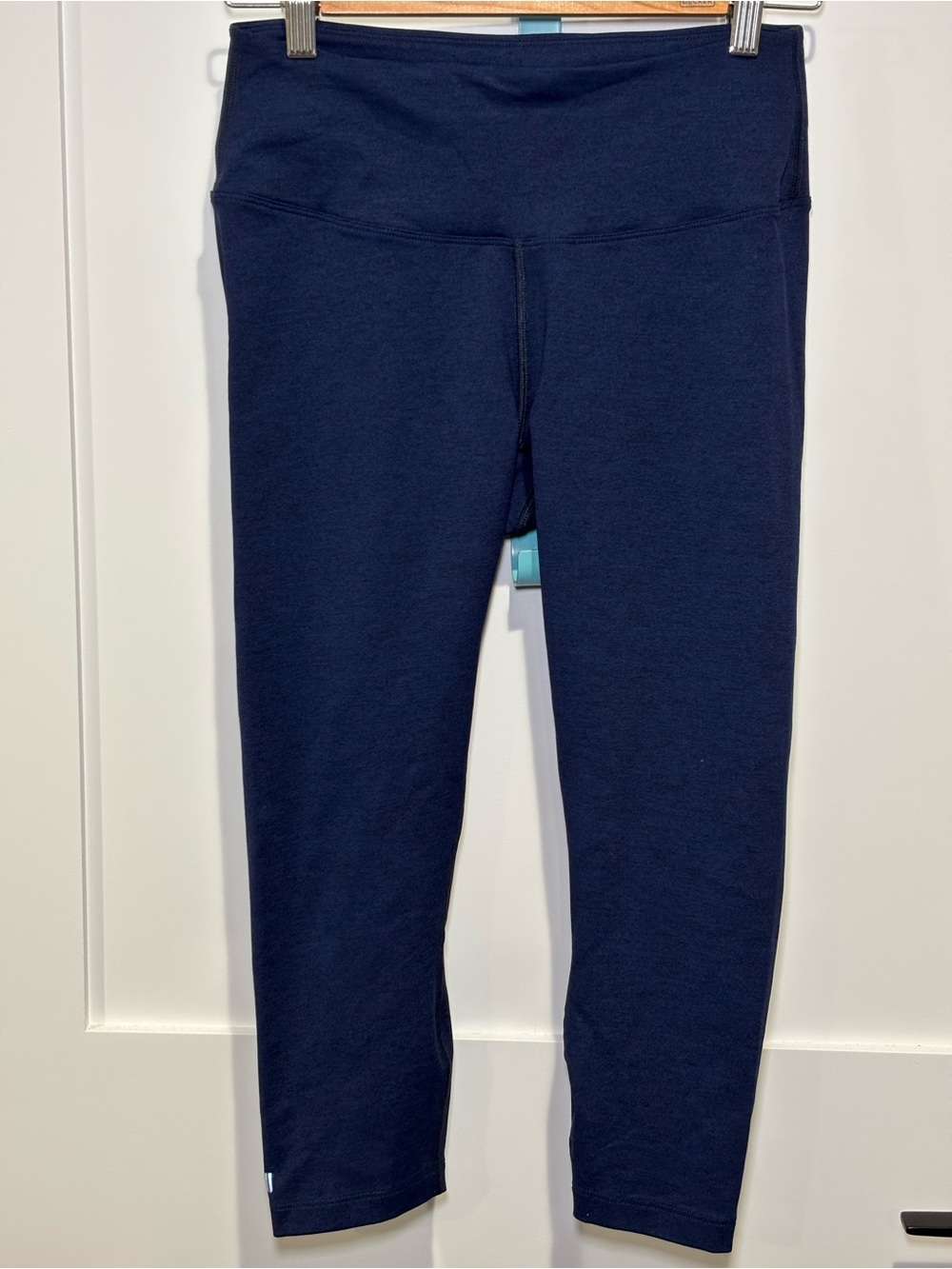 NOBULL High Rise 7/8 Cropped Leggings Medium Navy Blue Compression Workout